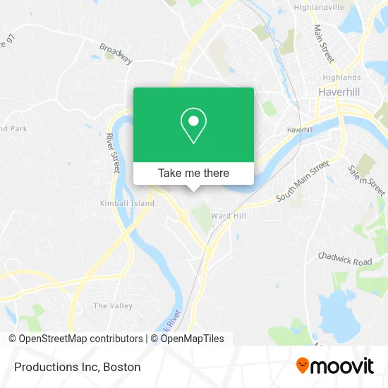 Productions Inc map