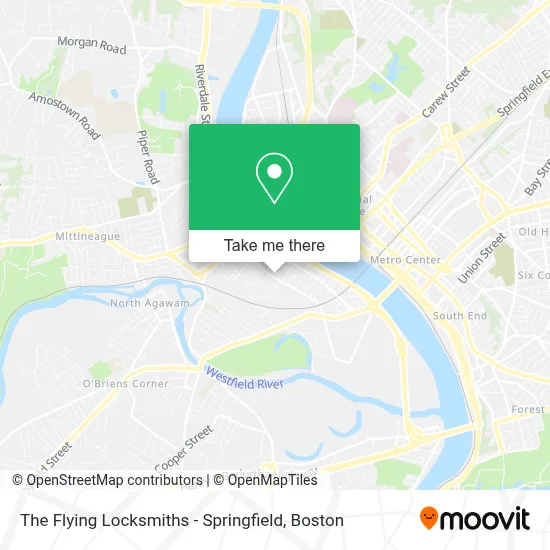 The Flying Locksmiths - Springfield map
