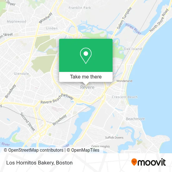 Los Hornitos Bakery map
