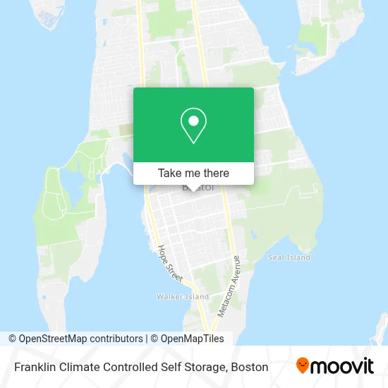 Franklin Climate Controlled Self Storage map