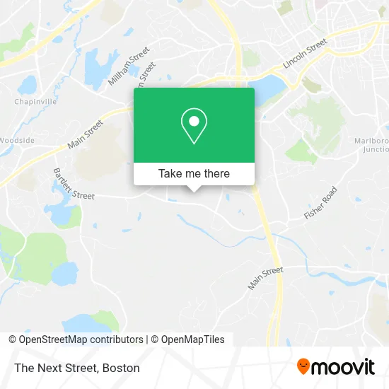 The Next Street map