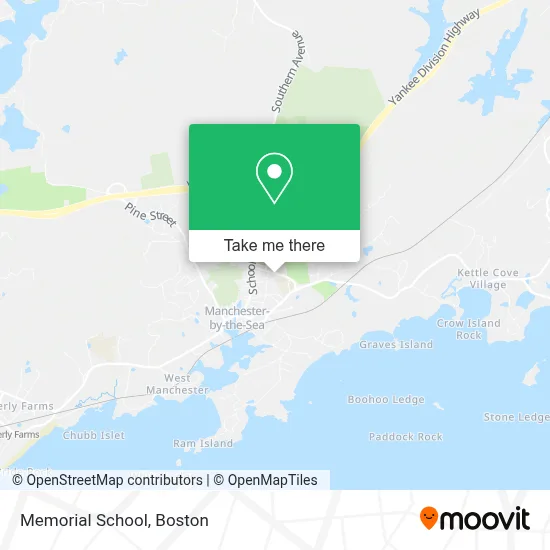 Memorial School map