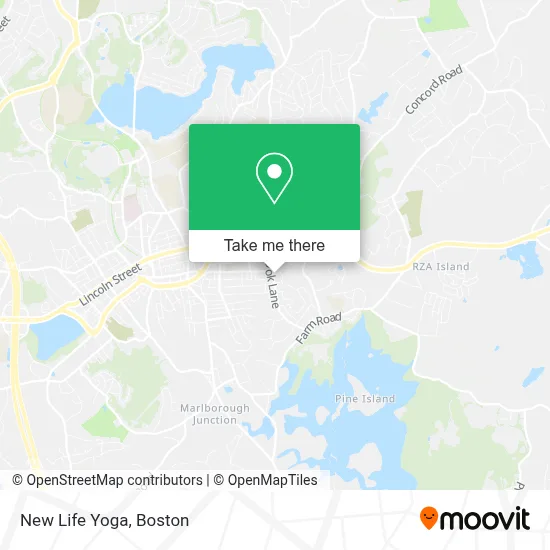 New Life Yoga map