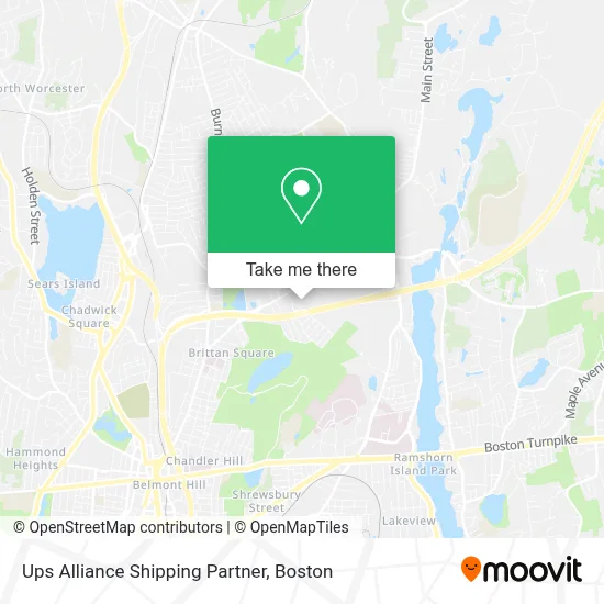 Ups Alliance Shipping Partner map