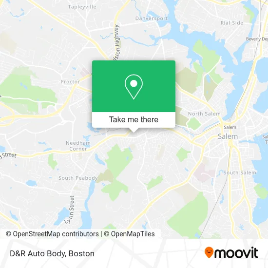 D&R Auto Body map