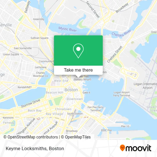 Keyme Locksmiths map