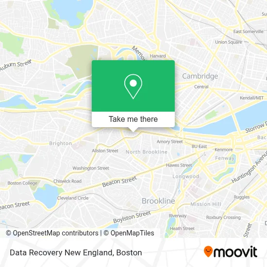 Data Recovery New England map