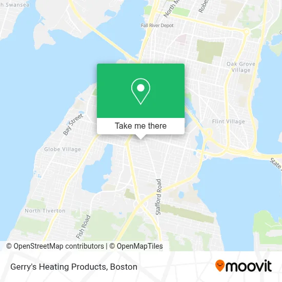 Gerry's Heating Products map