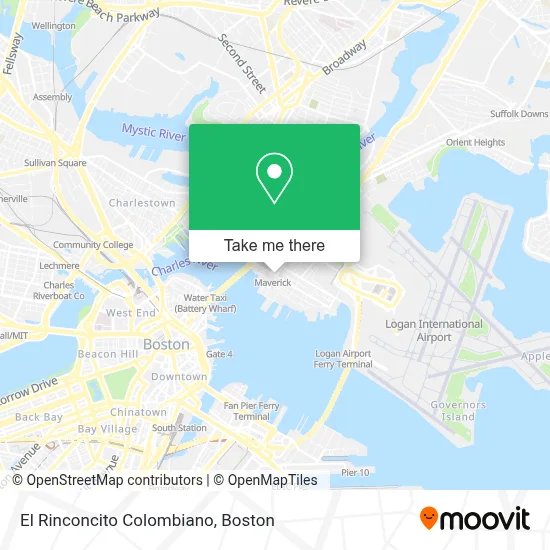 El Rinconcito Colombiano map