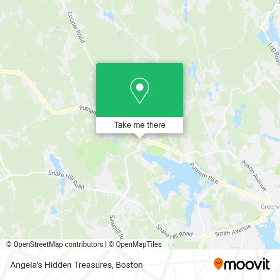 Angela's Hidden Treasures map