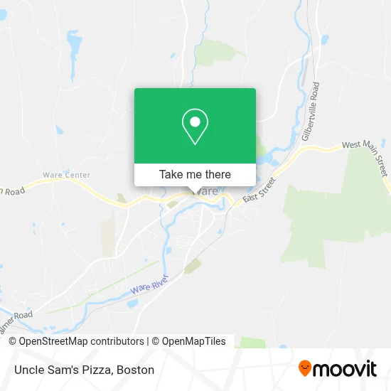 Uncle Sam's Pizza map
