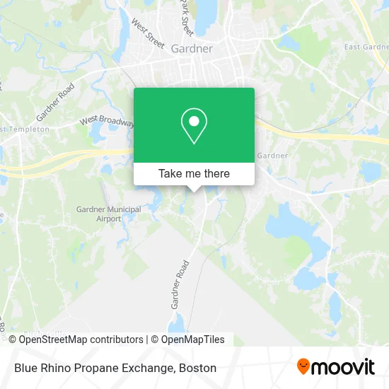 Blue Rhino Propane Exchange map