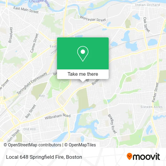Local 648 Springfield Fire map