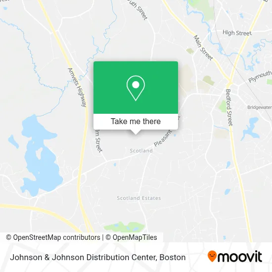 Johnson & Johnson Distribution Center map