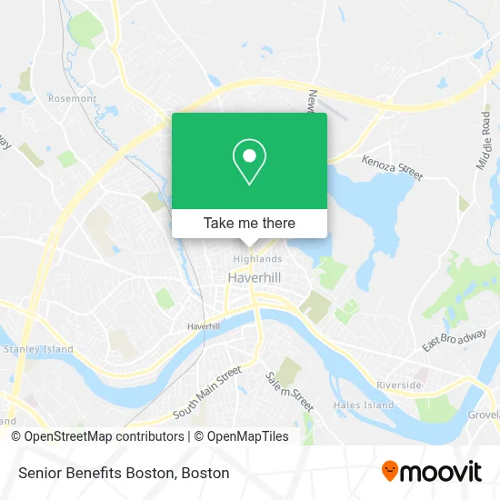 Senior Benefits Boston map