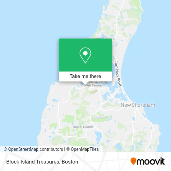 Block Island Treasures map