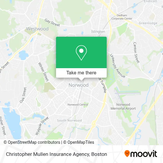 Christopher Mullen Insurance Agency map