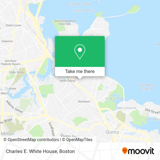 Charles E. White House map