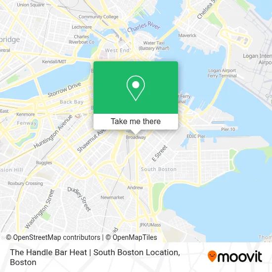 The Handle Bar Heat | South Boston Location map