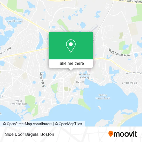 Side Door Bagels map