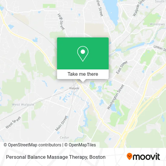 Personal Balance Massage Therapy map