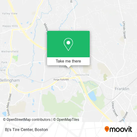 Bj's Tire Center map