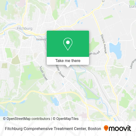 Fitchburg Comprehensive Treatment Center map