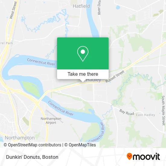 Dunkin' Donuts map