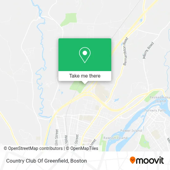 Country Club Of Greenfield map