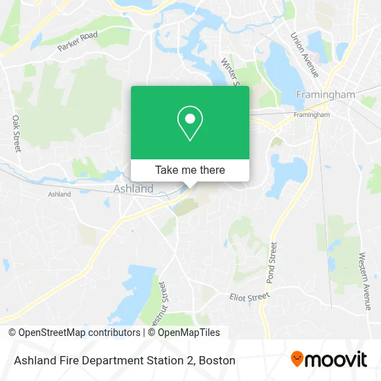 Ashland Fire Department Station 2 map