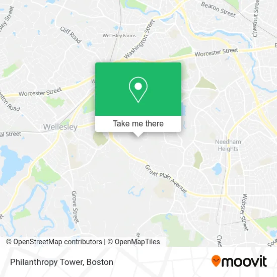 Philanthropy Tower map