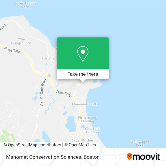 Manomet Conservation Sciences map