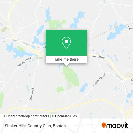 Shaker Hills Country Club map