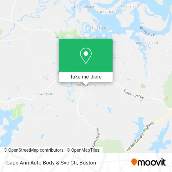 Cape Ann Auto Body & Svc Ctr map