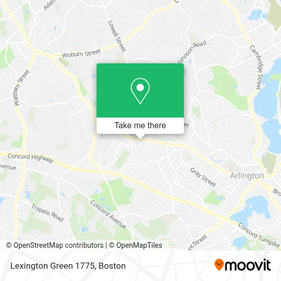 Lexington Green 1775 map
