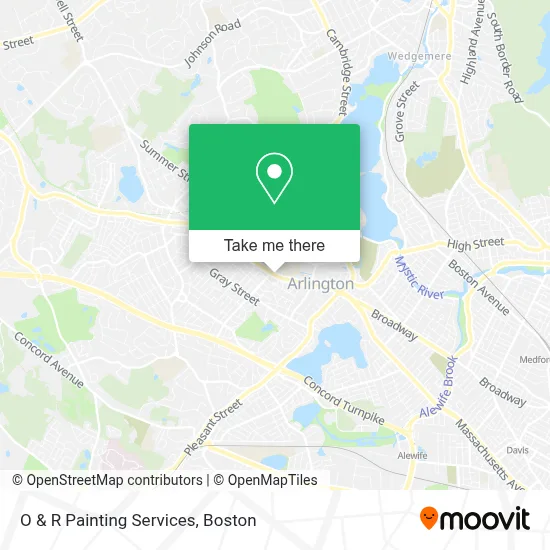 O & R Painting Services map