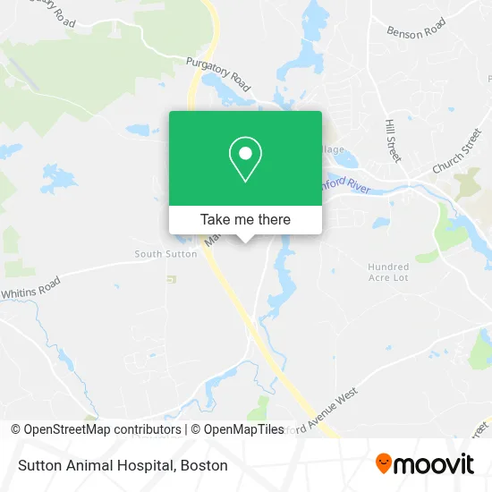 Sutton Animal Hospital map
