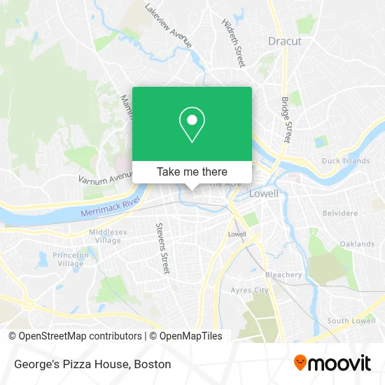 George's Pizza House map