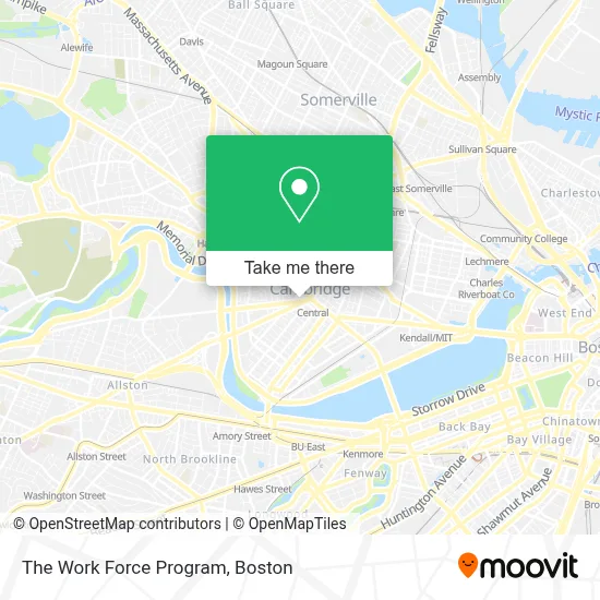 The Work Force Program map