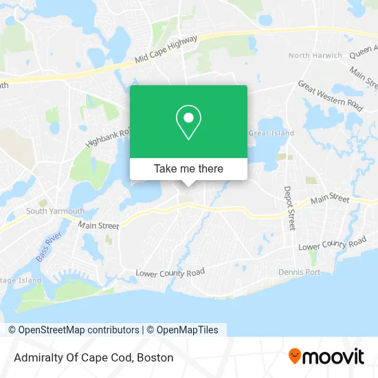 Admiralty Of Cape Cod map
