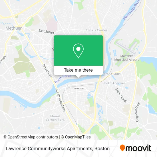 Lawrence Communityworks Apartments map