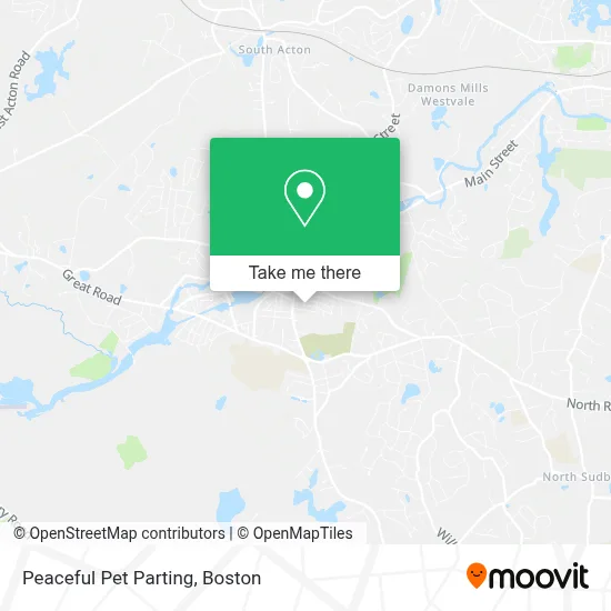 Peaceful Pet Parting map