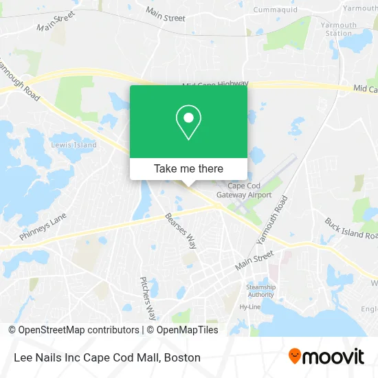 Lee Nails Inc Cape Cod Mall map