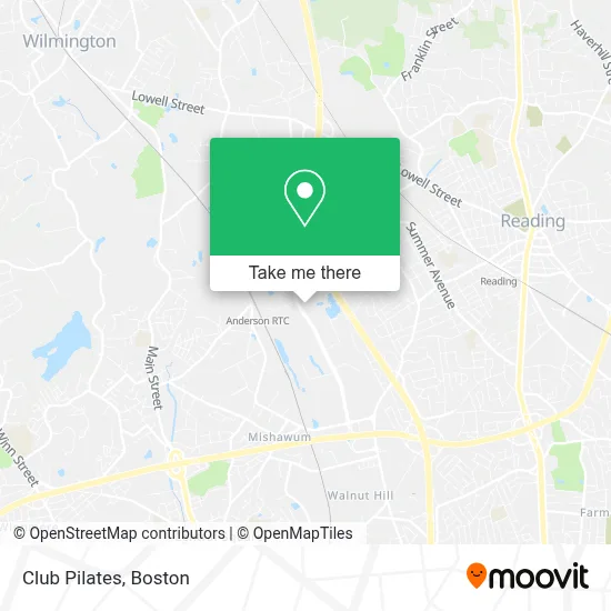 Club Pilates map