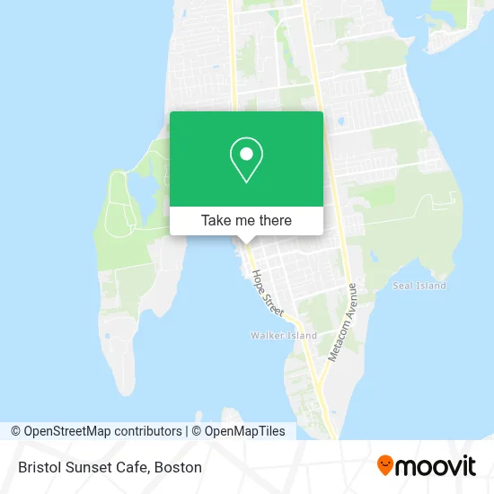 Bristol Sunset Cafe map