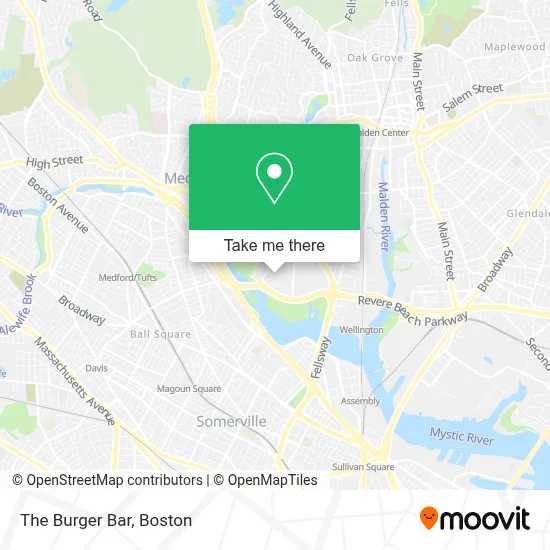 The Burger Bar map