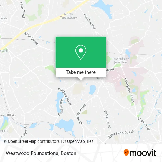 Westwood Foundations map