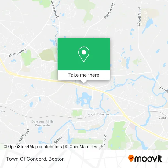 Town Of Concord map