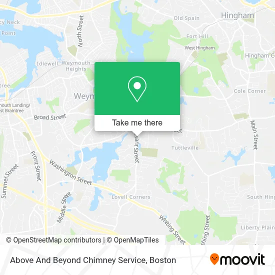Above And Beyond Chimney Service map