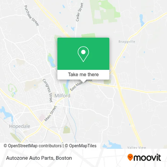 Autozone Auto Parts map